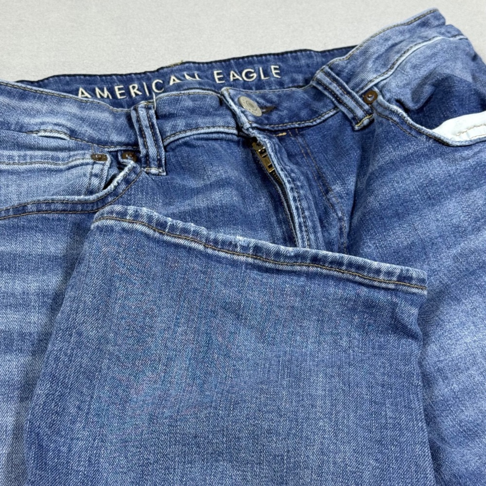 American Eagle Next Level Flex Straight Leg Jeans Medium Wash Mens 34x30